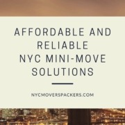 Affordable and reliable NYC Mini-move Solutions